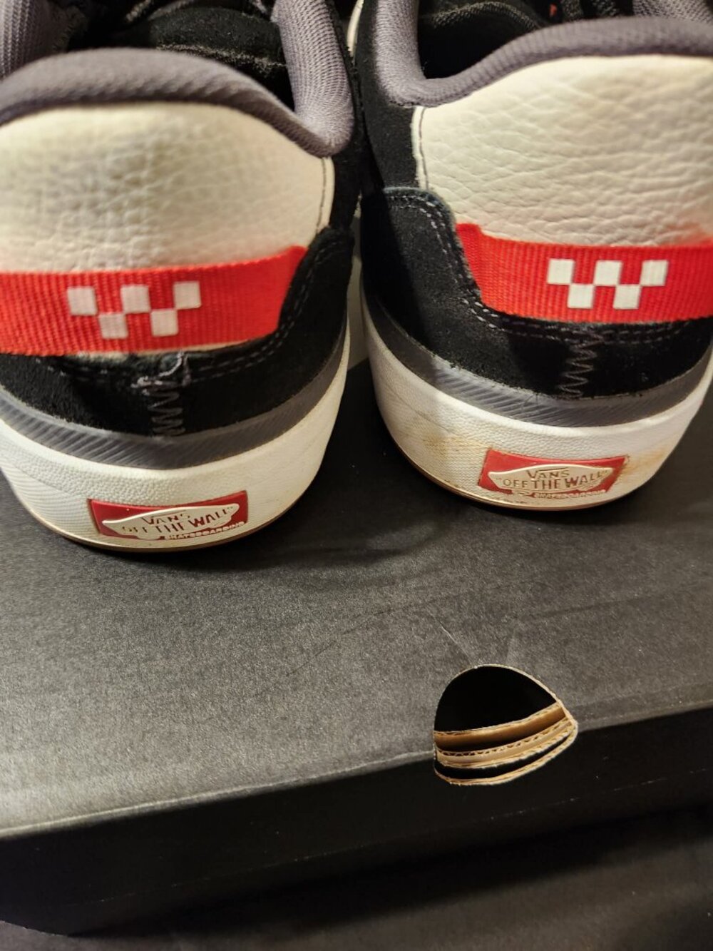 Men's Skate 2 Wayvee Vans Size 10.5 Red & Black - Picture 3 of 4